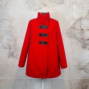 Moda Vie babydoll peacoat in red Women's Size M ( runs small )